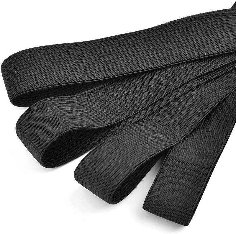 71009 1/2" x 4.5 yds black braided elastic