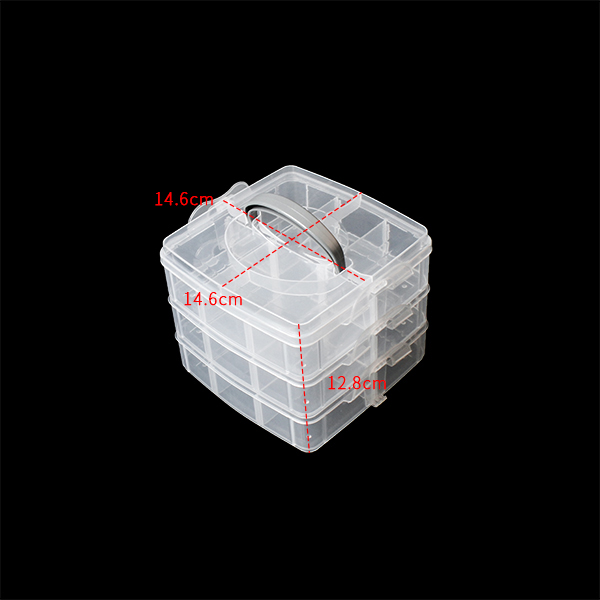 21872 Adjustable 18 compartments storage box plastic