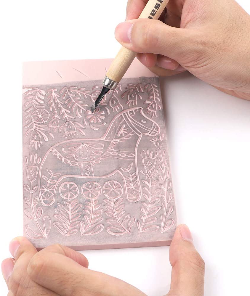 28015 Carving Rubber Stamp
