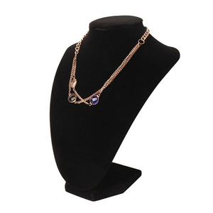 67004 Black 3D Velvet Necklace Stand