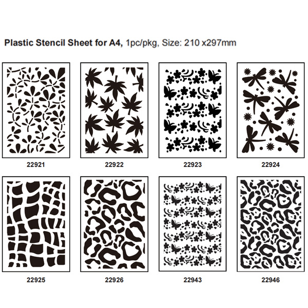 22921-22946 Plastic Stencil Sheet