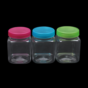 29571 6oz 3pcs PET Food Grade Clear Plastic Jar with PP lid food can