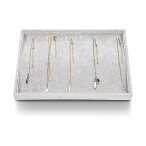 67039 Stackable jewelry tray With 12 hooks