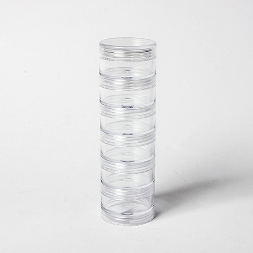 21834 Round plastic stackable containers